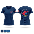 IAEP Local 304 24107221 Women's Short Sleeve V-neck Shirt - 2