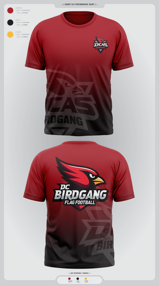 Short Sleeve Performance Shirt, Derby City Birdgang, , Teamtime, Team time, sublimation, custom sports apparel, team uniforms, spirit wear, spiritwear, sports uniforms, custom shirts, team store, custom team store, fundraiser sports, apparel fundraiser