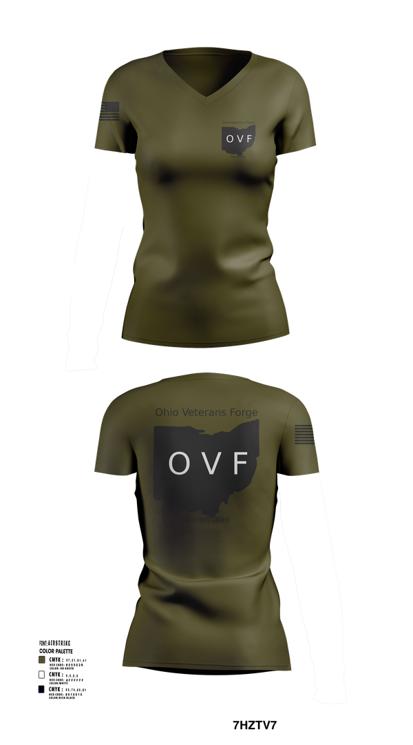 Womens Short Sleeve Vneck Shirt, ohio veterans forge, , Teamtime, Team time, sublimation, custom sports apparel, team uniforms, spirit wear, spiritwear, sports uniforms, custom shirts, team store, custom team store, fundraiser sports, apparel fundraiser