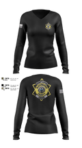 Clearwater County Sheriff’s Office 19122122 Women's Long Sleeve V-neck Shirt - 100