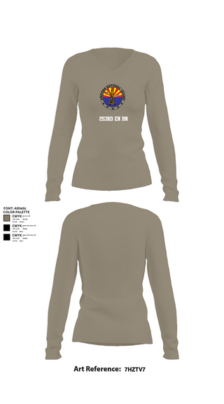 Womens Long Sleeve Vneck Shirt, 253rd EN BN, , Teamtime, Team time, sublimation, custom sports apparel, team uniforms, spirit wear, spiritwear, sports uniforms, custom shirts, team store, custom team store, fundraiser sports, apparel fundraiser