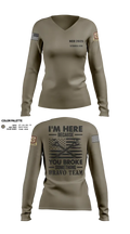 1/204th ADA 3113365 Women's Long Sleeve V-neck Shirt - 27