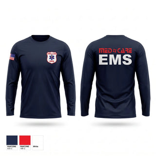 Long Sleeve Performance Shirt, MedCare EMS, EMS/EMT, Teamtime, Team time, sublimation, custom sports apparel, team uniforms, spirit wear, spiritwear, sports uniforms, custom shirts, team store, custom team store, fundraiser sports, apparel fundraiser