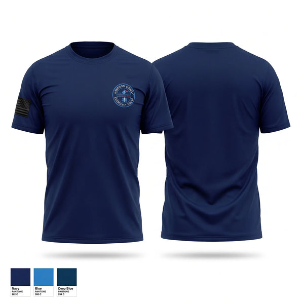 Short Sleeve Performance Shirt, Harrison County Emergency Squad, EMS/EMT, Teamtime, Team time, sublimation, custom sports apparel, team uniforms, spirit wear, spiritwear, sports uniforms, custom shirts, team store, custom team store, fundraiser sports, apparel fundraiser