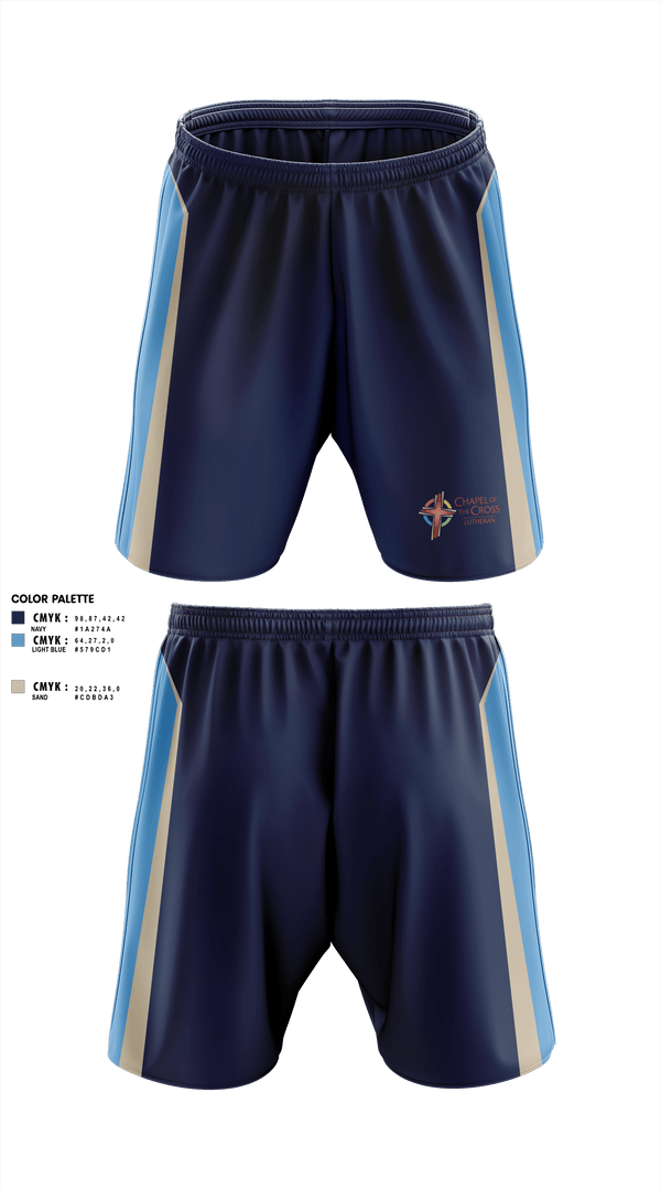 Athletic Shorts With Pockets, Chapel of the Cross, , Teamtime, Team time, sublimation, custom sports apparel, team uniforms, spirit wear, spiritwear, sports uniforms, custom shirts, team store, custom team store, fundraiser sports, apparel fundraiser