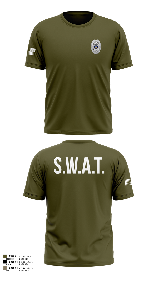 GRATIS SWAT TEAM 58848814 Old School Cotton Feel Shirt - 101