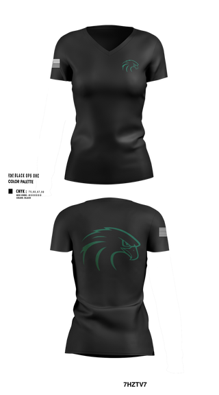 Womens Short Sleeve Vneck Shirt, River Hawks, Army, Teamtime, Team time, sublimation, custom sports apparel, team uniforms, spirit wear, spiritwear, sports uniforms, custom shirts, team store, custom team store, fundraiser sports, apparel fundraiser