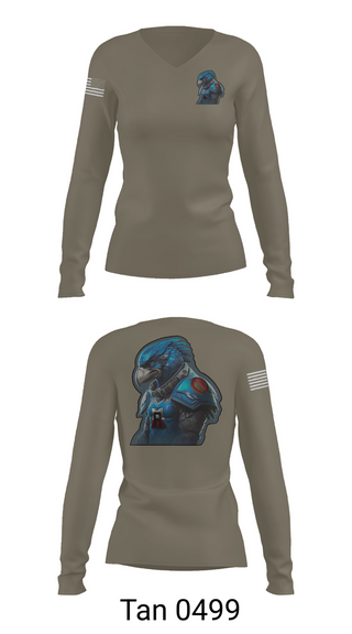 Womens Long Sleeve Vneck Shirt, Battlehawks, , Teamtime, Team time, sublimation, custom sports apparel, team uniforms, spirit wear, spiritwear, sports uniforms, custom shirts, team store, custom team store, fundraiser sports, apparel fundraiser