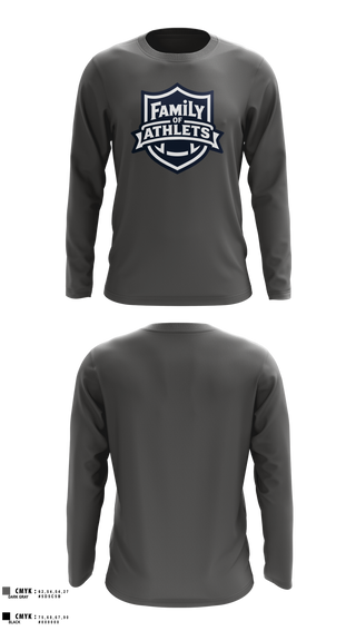 Long Sleeve Performance Shirt, Family Of Athletes, , Teamtime, Team time, sublimation, custom sports apparel, team uniforms, spirit wear, spiritwear, sports uniforms, custom shirts, team store, custom team store, fundraiser sports, apparel fundraiser