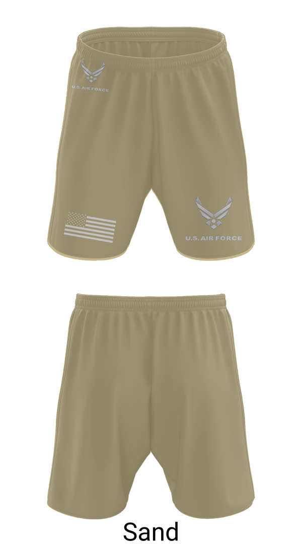 Athletic Shorts With Pockets, USAF Volunteer, Air Force, Teamtime, Team time, sublimation, custom sports apparel, team uniforms, spirit wear, spiritwear, sports uniforms, custom shirts, team store, custom team store, fundraiser sports, apparel fundraiser