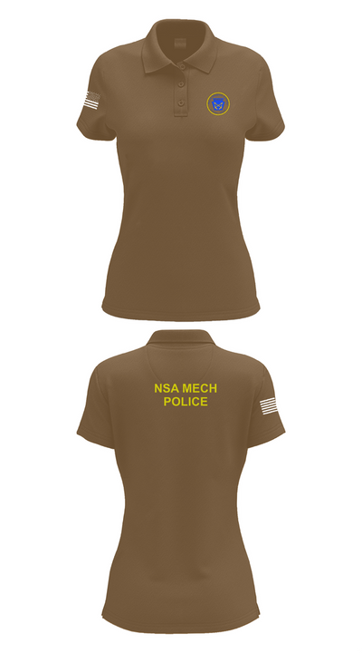 NSA Mechanicsburg 84971329 Women's Short Sleeve Performance Polo  - 14