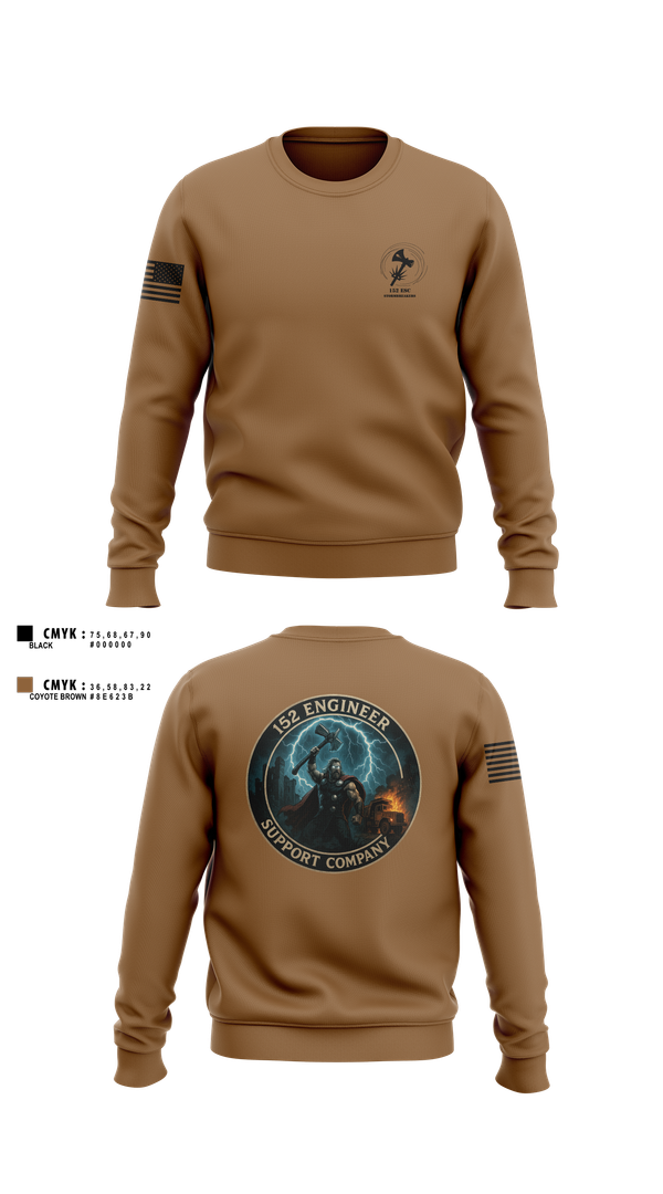 Crew Neck Sweatshirt, 152 ESC, , Teamtime, Team time, sublimation, custom sports apparel, team uniforms, spirit wear, spiritwear, sports uniforms, custom shirts, team store, custom team store, fundraiser sports, apparel fundraiser