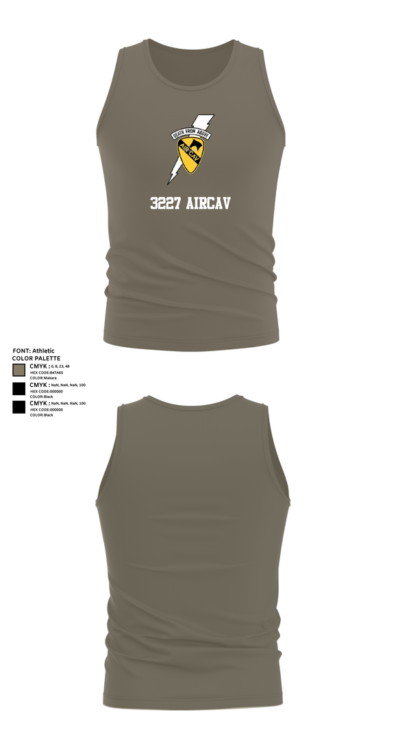 Tank Top, 3227 aircav, Army, Teamtime, Team time, sublimation, custom sports apparel, team uniforms, spirit wear, spiritwear, sports uniforms, custom shirts, team store, custom team store, fundraiser sports, apparel fundraiser