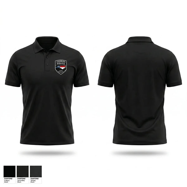 Short Sleeve Performance Polo, Louisburg Police Department, Police, Teamtime, Team time, sublimation, custom sports apparel, team uniforms, spirit wear, spiritwear, sports uniforms, custom shirts, team store, custom team store, fundraiser sports, apparel fundraiser