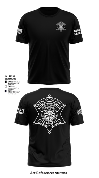 Short Sleeve Performance Shirt, Richland County Sheriff's Department Training Unit, Police, Teamtime, Team time, sublimation, custom sports apparel, team uniforms, spirit wear, spiritwear, sports uniforms, custom shirts, team store, custom team store, fundraiser sports, apparel fundraiser
