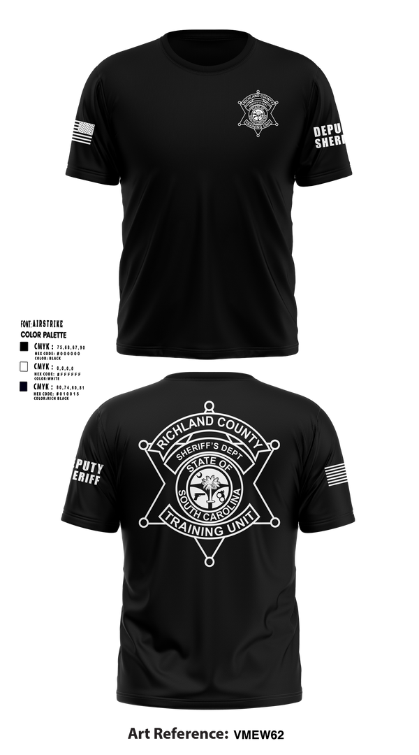 Short Sleeve Performance Shirt, Richland County Sheriff's Department Training Unit, Police, Teamtime, Team time, sublimation, custom sports apparel, team uniforms, spirit wear, spiritwear, sports uniforms, custom shirts, team store, custom team store, fundraiser sports, apparel fundraiser