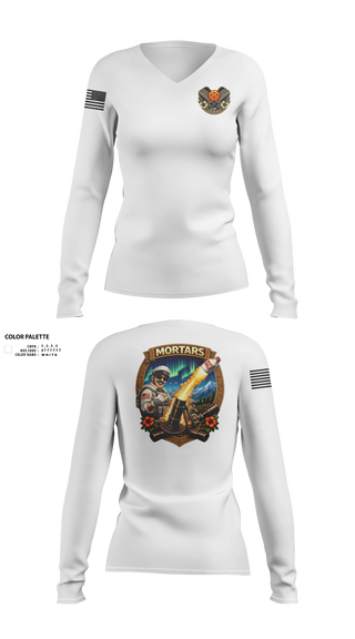 Womens Long Sleeve Vneck Shirt, KiNGDOM SMASH, National Guard, Teamtime, Team time, sublimation, custom sports apparel, team uniforms, spirit wear, spiritwear, sports uniforms, custom shirts, team store, custom team store, fundraiser sports, apparel fundraiser