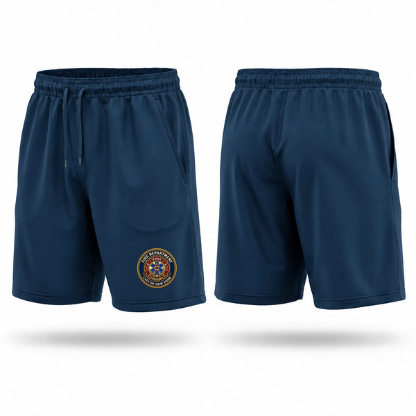 Athletic Shorts With Pockets, FDNY STATION 19, Fire Department, Teamtime, Team time, sublimation, custom sports apparel, team uniforms, spirit wear, spiritwear, sports uniforms, custom shirts, team store, custom team store, fundraiser sports, apparel fundraiser