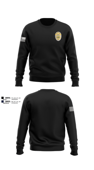 Crew Neck Sweatshirt, McCordsville Police Department, Police, Teamtime, Team time, sublimation, custom sports apparel, team uniforms, spirit wear, spiritwear, sports uniforms, custom shirts, team store, custom team store, fundraiser sports, apparel fundraiser