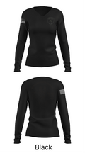 Hudson County Sheriff’s Office K9-Unit 74295190 Women's Long Sleeve V-neck Shirt - 23