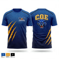 C.O.E Blue Panthers 82032063 Short Sleeve Performance Shirt - 2