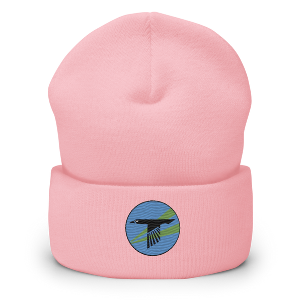 World Famous Black Ravens 41628241 Cuffed Beanie | Yupoong 1501KC