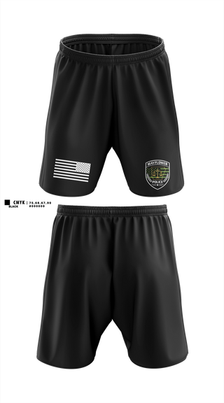 Athletic Shorts With Pockets, Mayflower Police Department, Police, Teamtime, Team time, sublimation, custom sports apparel, team uniforms, spirit wear, spiritwear, sports uniforms, custom shirts, team store, custom team store, fundraiser sports, apparel fundraiser