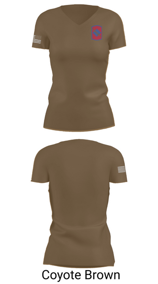 Womens Short Sleeve Vneck Shirt, 39th infantry, National Guard, Teamtime, Team time, sublimation, custom sports apparel, team uniforms, spirit wear, spiritwear, sports uniforms, custom shirts, team store, custom team store, fundraiser sports, apparel fundraiser