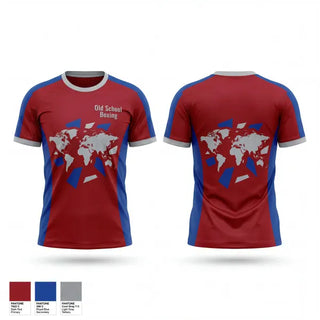 Old School Cotton Feel Shirt, Old School Boxing, Spirit Store, Teamtime, Team time, sublimation, custom sports apparel, team uniforms, spirit wear, spiritwear, sports uniforms, custom shirts, team store, custom team store, fundraiser sports, apparel fundraiser