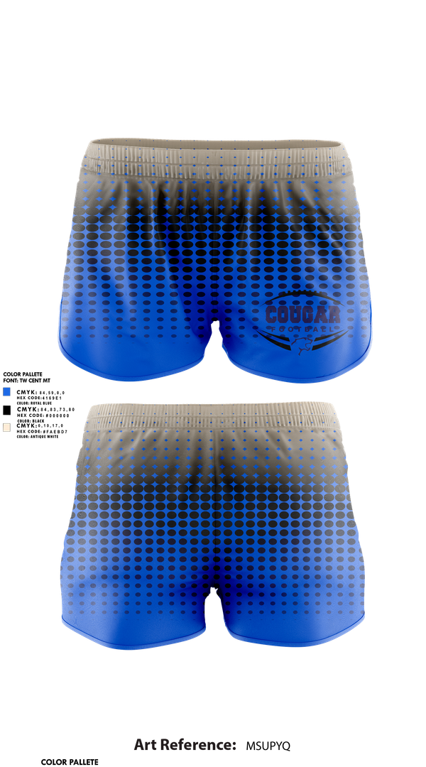Track Shorts, Kersey Cougars, , Teamtime, Team time, sublimation, custom sports apparel, team uniforms, spirit wear, spiritwear, sports uniforms, custom shirts, team store, custom team store, fundraiser sports, apparel fundraiser