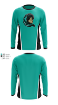 Jersey Shore Wave Long Sleeve Performance Shirt 1