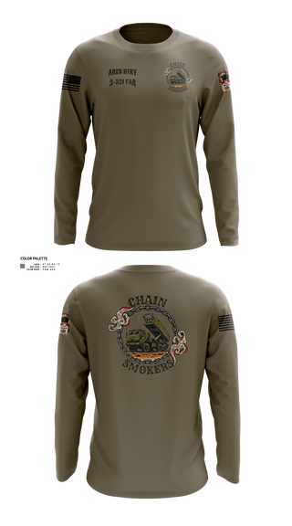 Long Sleeve Performance Shirt, 1/A/3-321 FAR, Army, Teamtime, Team time, sublimation, custom sports apparel, team uniforms, spirit wear, spiritwear, sports uniforms, custom shirts, team store, custom team store, fundraiser sports, apparel fundraiser