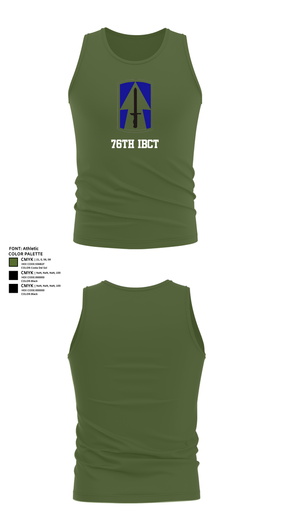 Tank Top, 76th IBCT, , Teamtime, Team time, sublimation, custom sports apparel, team uniforms, spirit wear, spiritwear, sports uniforms, custom shirts, team store, custom team store, fundraiser sports, apparel fundraiser