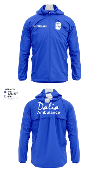 Windbreaker, Dalia Ambulance Service, EMS/EMT, Teamtime, Team time, sublimation, custom sports apparel, team uniforms, spirit wear, spiritwear, sports uniforms, custom shirts, team store, custom team store, fundraiser sports, apparel fundraiser