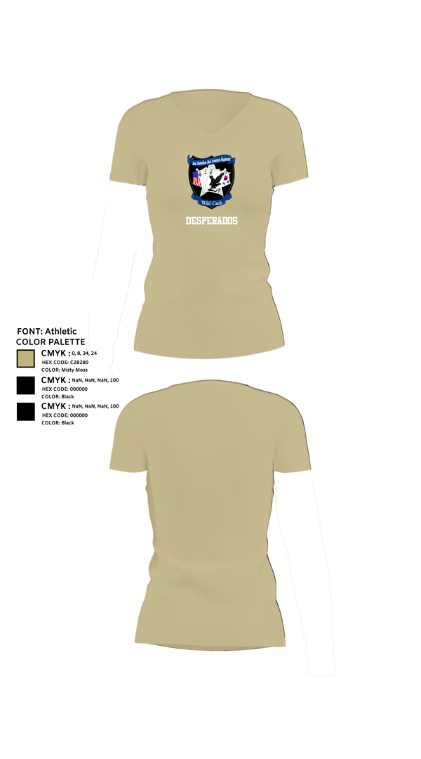 Womens Short Sleeve Vneck Shirt, Desperados, , Teamtime, Team time, sublimation, custom sports apparel, team uniforms, spirit wear, spiritwear, sports uniforms, custom shirts, team store, custom team store, fundraiser sports, apparel fundraiser