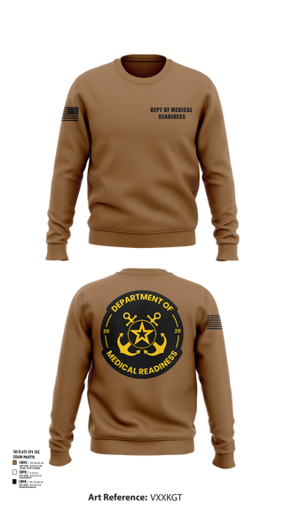 Crew Neck Sweatshirt, DEPT OF MEDICAL READINESS, , Teamtime, Team time, sublimation, custom sports apparel, team uniforms, spirit wear, spiritwear, sports uniforms, custom shirts, team store, custom team store, fundraiser sports, apparel fundraiser