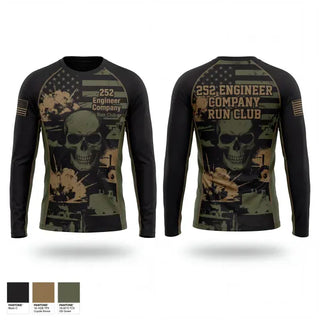 Long Sleeve Performance Shirt, 252 Engineer Company, Army, Teamtime, Team time, sublimation, custom sports apparel, team uniforms, spirit wear, spiritwear, sports uniforms, custom shirts, team store, custom team store, fundraiser sports, apparel fundraiser