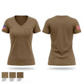 266 MCT 84825091 Women's Short Sleeve V-neck Shirt - 1
