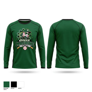 Long Sleeve Performance Shirt, Green Machine, Baseball, Teamtime, Team time, sublimation, custom sports apparel, team uniforms, spirit wear, spiritwear, sports uniforms, custom shirts, team store, custom team store, fundraiser sports, apparel fundraiser