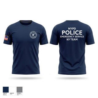 Short Sleeve Performance Shirt, NYPD ESU K9, Police, Teamtime, Team time, sublimation, custom sports apparel, team uniforms, spirit wear, spiritwear, sports uniforms, custom shirts, team store, custom team store, fundraiser sports, apparel fundraiser