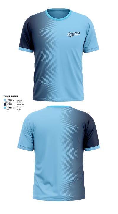Sacramento senators 25085178 Short Sleeve Performance Shirt - 50