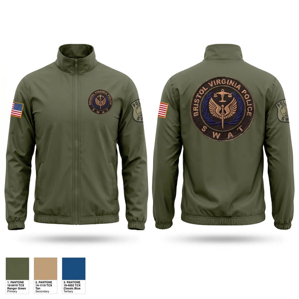 Windbreaker, Bristol Virginia SWAT, Police, Teamtime, Team time, sublimation, custom sports apparel, team uniforms, spirit wear, spiritwear, sports uniforms, custom shirts, team store, custom team store, fundraiser sports, apparel fundraiser