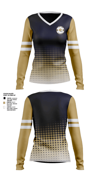 Womens Long Sleeve Vneck Shirt, Titans, , Teamtime, Team time, sublimation, custom sports apparel, team uniforms, spirit wear, spiritwear, sports uniforms, custom shirts, team store, custom team store, fundraiser sports, apparel fundraiser