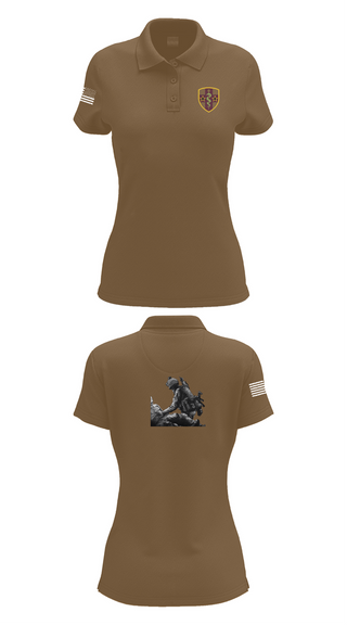 Womens Short Sleeve Performance Polo, 7455th MORU, , Teamtime, Team time, sublimation, custom sports apparel, team uniforms, spirit wear, spiritwear, sports uniforms, custom shirts, team store, custom team store, fundraiser sports, apparel fundraiser