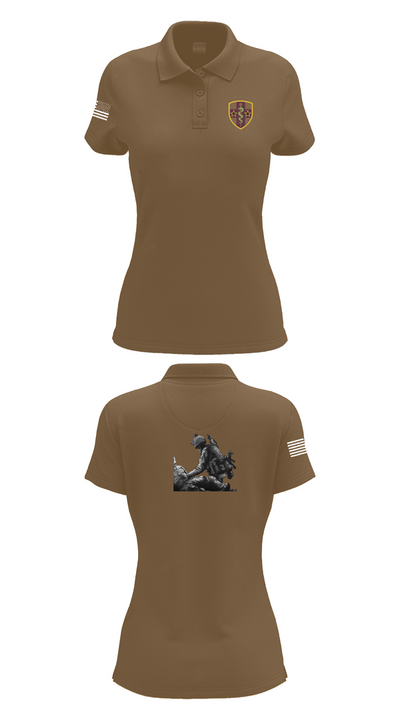 7455th MORU 95873552 Women's Short Sleeve Performance Polo  - 15
