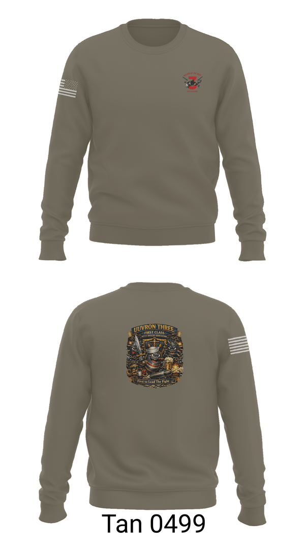 Crew Neck Sweatshirt, UUVRON THREE FCPOA, Navy, Teamtime, Team time, sublimation, custom sports apparel, team uniforms, spirit wear, spiritwear, sports uniforms, custom shirts, team store, custom team store, fundraiser sports, apparel fundraiser