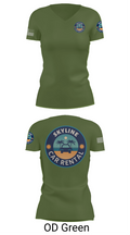 Skyline Car Rental 78356541 Women's Short Sleeve V-neck Shirt - 48