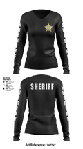 SHERIFF 91932219 Women's Long Sleeve V-neck Shirt - 11