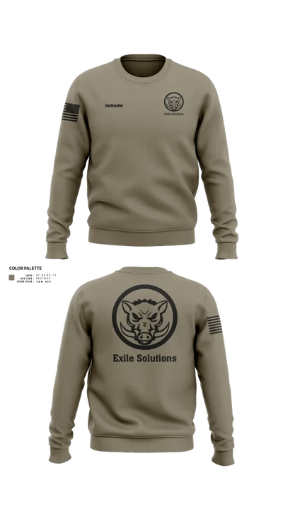 Exile Solutions 72007120 Crew Neck Sweatshirt - 21