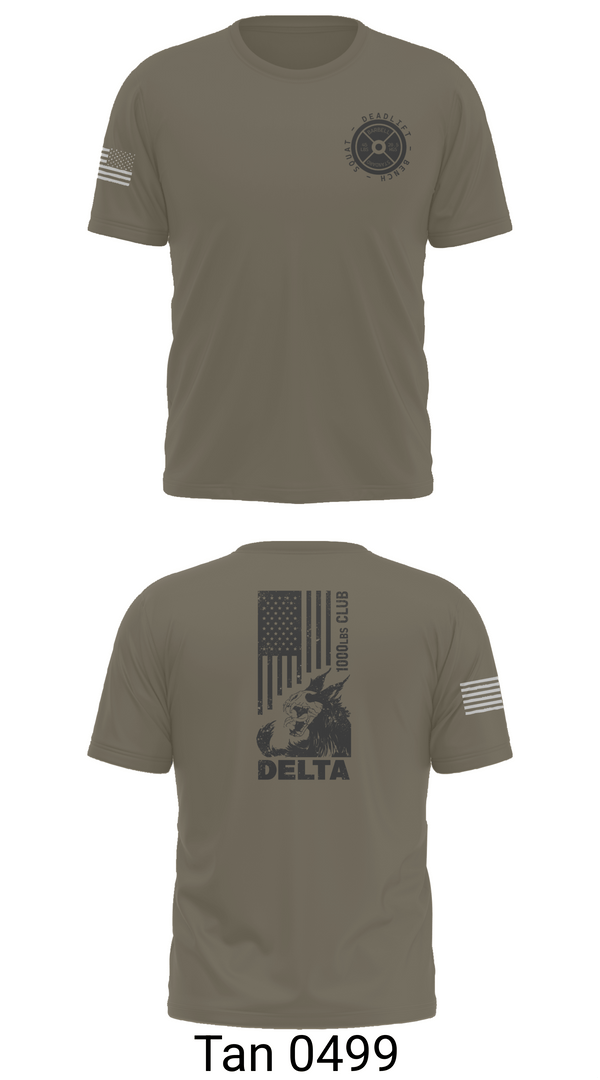 Old School Cotton Feel Shirt, Delta 5-7 ADA, Army, Teamtime, Team time, sublimation, custom sports apparel, team uniforms, spirit wear, spiritwear, sports uniforms, custom shirts, team store, custom team store, fundraiser sports, apparel fundraiser